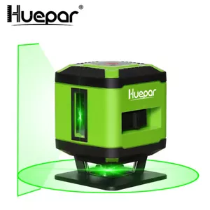 Huepar FL360G grüner 360 Kreuzlinienlaser mit Lithium-Akku für Fliesen Verlegung - Bild 1 von 9