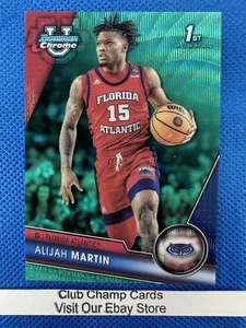 2024 #59 Alijah Martin Bowman Chrome Basketball 1st Aqua Wave Refractor 264/299 - Bild 1 von 4