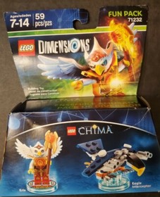 Lego Dimensions Eris & Eagle Intercepter Fun Pack 71232 Chima New 59 pieces