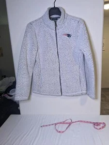 EUC NFL New England Patriots Junior's Size XL Sherpa Jacket - Cozy and Stylish - Picture 1 of 9