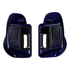 Carenado ventilado inferior apto para Harley Road King 2014-2023 Zephyr azul/negro Sunglo - Imagen 1 de 10