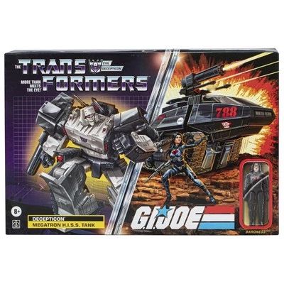 Transformers GI Joe X Crossover Megatron Hiss Tank with Baroness Figure G.I. Joe - Image 1 of 3