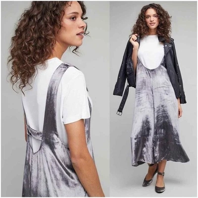 Anthropologie Maeve Jumpsuit Womens XS Gray Velvet Romper Party Wide Leg Crop - Image 1 of 4