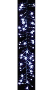 Xmas Lights 600 LED White Cluster Curtain 60cm x 2.7M Christmas Decoration - Picture 1 of 3