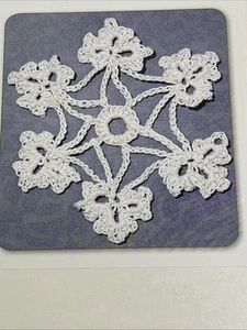 Snowflake Crochet Pattern Card Page - Picture 1 of 3