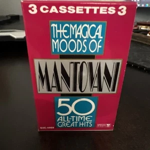 Magical Moods of Mantovani 50 All-Time Great Hits Vol 1 2 3 Cassette 1992 Music - Picture 1 of 4
