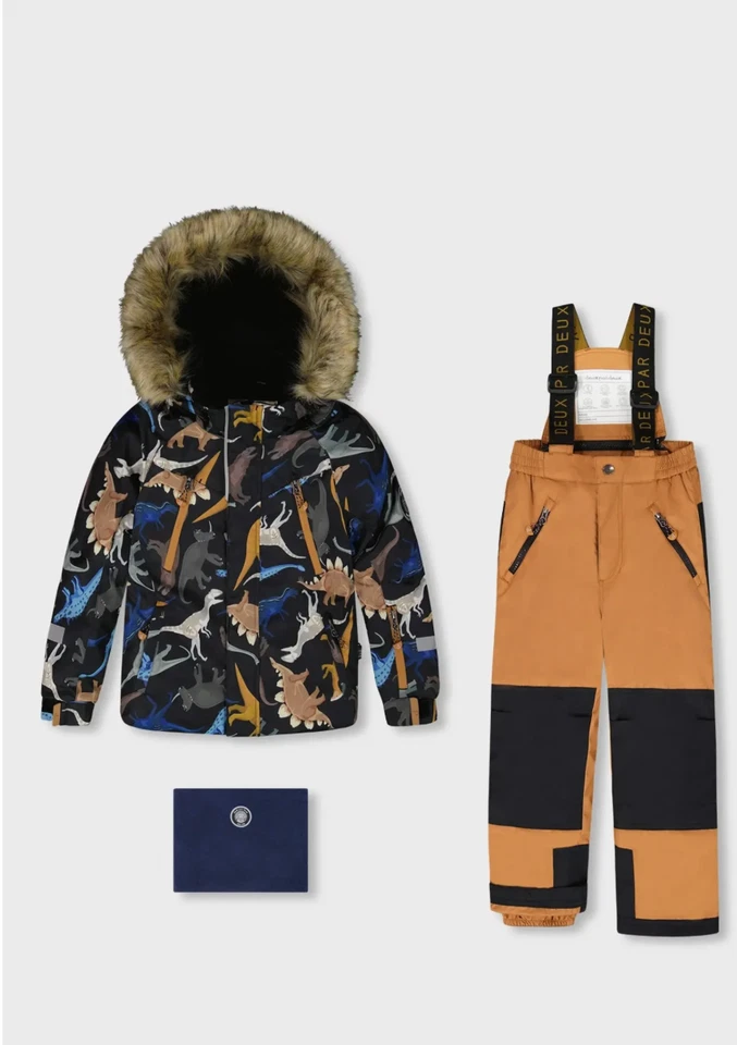 Conjunto de traje de nieve Deux Par Deux para niños 3T nuevo con etiquetas abrigo de invierno pantalones de nieve 2 piezas precio de venta sugerido por el fabricante $239 Foto 1 de 4