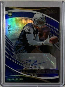 2025 Panini Absolute Football Donovan Ezeiruaku Auto /50 Dallas Cowboys Rookie - Bild 1 von 2