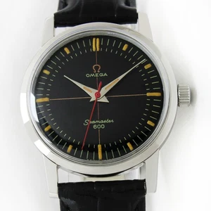 Vintage Omega Seamaster 600 Winding Black Dial 33mm Men Steel Watch Ref 14759 - Picture 1 of 12