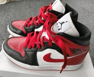 Nike Wmns Air Jordan 1 Mid Shoes UK Size 4 - Picture 1 of 20