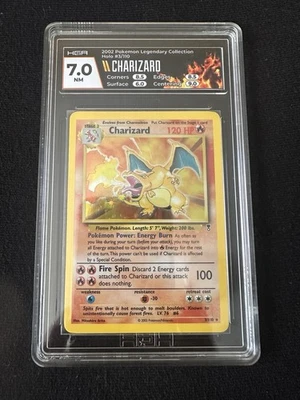 Charizard Pokemon 2002 Holo Legendary Collection English 3/110 HGA  7 - Image 1 of 2