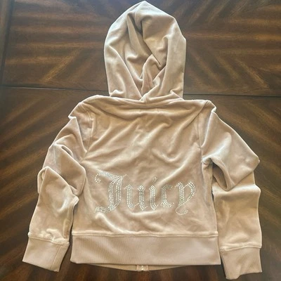 Светло-коричневый juicy couture велюр толстовка с капюшоном совершенно новый без ярлыка размер: XLarge  - Изображение 1 из 4
