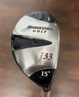 Bridgestone J33 I Hybrid 15 Degree Aldo’s NV Stiff Shaft 43” Lamkin Grip RH - Image 1 of 4