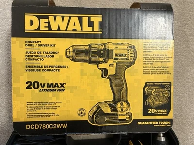 DeWalt 20V MAX 1/2" Compact Drill/Driver Kit - DCD780C2 -Wounded Warrior Edition - Image 1 of 4