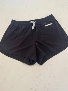 Vuori Women's Clementine 4” Shorts Black Lined, Size Large EUC - Picture 1 of 6