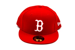 New Era MLB Boston Red Sox White Logo 59FIFTY Fitted Hat - Rot - Bild 1 von 6