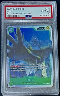 PSA 10 One Piece OP05-032 SR Pica - English - Awakening of the New Era - Graded - Image 1 of 2