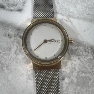 Skagen Freja Womens watch silver & gold all stainless w/mesh band SKW2666 - Picture 1 of 13