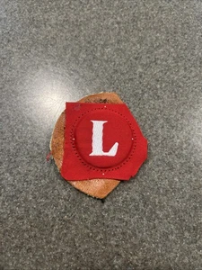 Louisville Slugger Baseball Fabric Embroidered Logo Sew In Patch Unique 1 1/2” - Picture 1 of 3