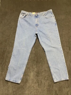 Chaps Ralph Lauren Jeans Mens 42x30 Blue Slim Fit Straight Leg Light Wash Denim - Image 1 of 4