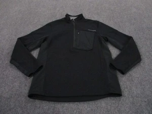 Spyder Jacket Adult M Black Pullover Textured Sweater Active USA Ski Team Mens - Picture 1 of 9