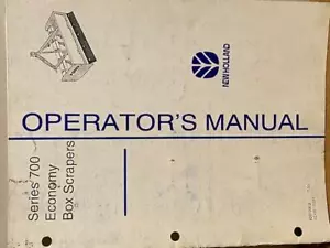 New Holland Series 700 Economy Box Scrapers Operator's Manual - Picture 1 of 1