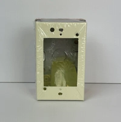 New Legrand Wiremold V5744S Switch Receptacle Box 2 1/4" Deep Ivory Metal