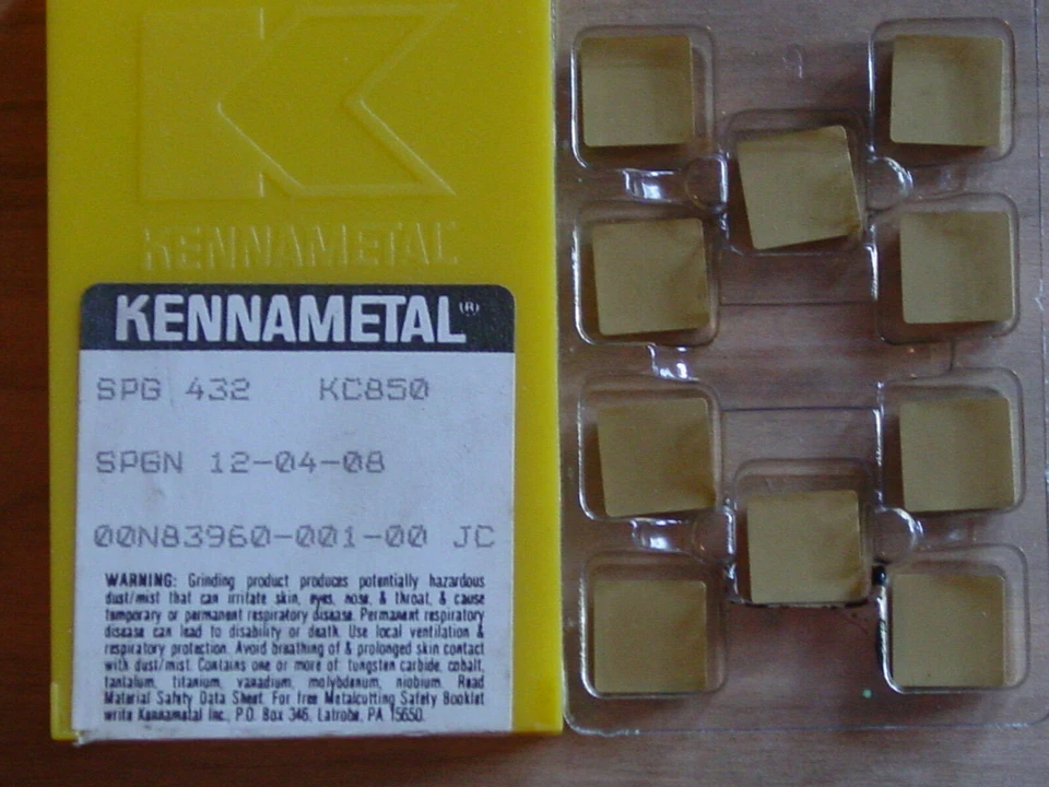 10 pcs SPG 432 KENNAMETAL KC850 coated Carbide Inserts New in Box