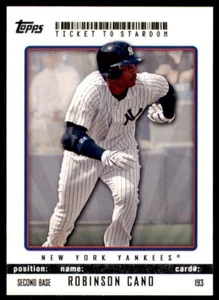2009 Topps Ticket to Stardom #193 Robinson Cano New York Yankees - Picture 1 of 2