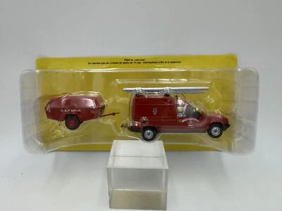 DIE CAST 1/43 " RENAULT EXPRESS ET MOTOPOMPE ( CORREZE ) " LEGERS POMPIERS - Immagine 1 di 2