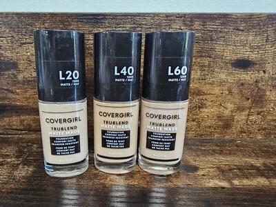 Covergirl Trublend Matte Made Foundation Lot Of 3 Light Ivory Classic Ivory Nude - Image 1 of 4