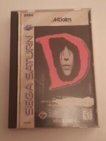 D (Sega Saturn, 1996) * READ DESCRIPTION * U.S Buyers only 