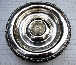 Obstschale mit Fuß - versilbert - 1850-1871 - R Gleason & Sons - Repousse - Bild 1 von 9
