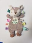 Taggies Flora Fawn Stuffed Animal Soft Toy  11” Lovey Security Blanket Plush