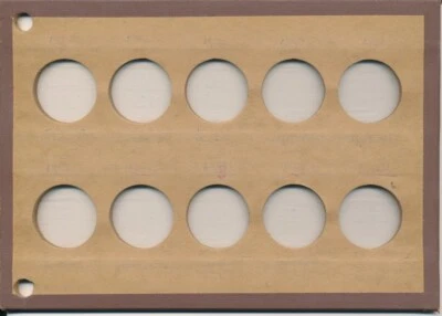 Tablero de monedas Wayte Raymond No. 418 ranuras en blanco 29 mm Foto 1 de 2