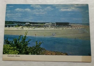 A View Of The Public Beach Ogunquit, Maine. (See Description) Postcard (R2) - Picture 1 of 3