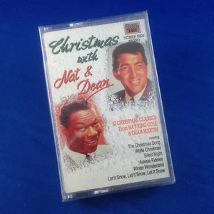 NAT KING COLE & DEAN MARTIN: Christmas With Nat & Dean (RARE 1990 CASSETTE OOP) - Picture 1 of 12