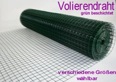 MYPETS® Volierendraht XL Grün Drahtgitter Verzinkt Drahtzaun Maschendraht Draht Voliere