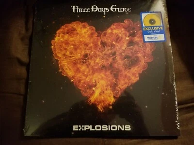 Three Days Grace Explosions Walmart Exclusive Gold Color Vinyl LP Record 2022 - Image 1 of 3