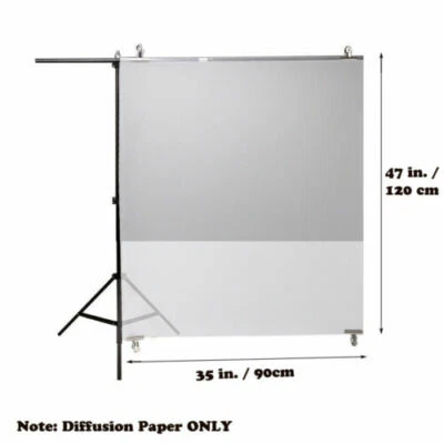 Superior Seamless Photography Diffusion Paper Sheet Camera Flash Diffuser Sheets - Image 1 of 4