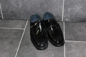 Festliche Jungen Lack Glanz Schuhe Gr. 28 Halbschuh Kommunion Schulanfang 100046 - Bild 1 von 3