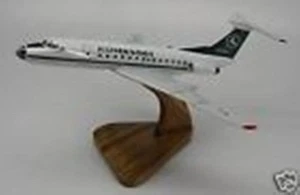 Tu-134 Komiavia Tupolev Airplane Mahogany Kiln Dry Wood Model Small New  - Picture 1 of 1