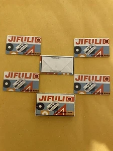 5 Double Edge Razor Blades, JIFULI Stainless Steel with Platinum Edge - Picture 1 of 2