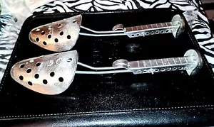 Ekco Hammered Metal Adjustable Vintage Shoe Tree Shapers Stretchers - Picture 1 of 6