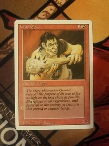 Gray Ogre MISPRINT Magic The Gathering MTG Card - Printer Error Hickey - Picture 1 of 2