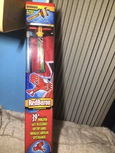 Vintage Y2K 2003 X Kites Red Baron 39” Nylon Toy Kite Kit Plane Airplane NEW! - Picture 1 of 5
