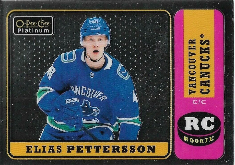 2018-19 O-Pee-Chee Platinum Retro #R100 Elias Pettersson Canucks - Image 1 of 1