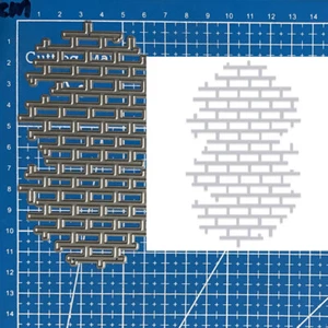 Brick Wall Background Metal Cutting Dies Scrapbooking Embossing Crafts Stencils - Picture 1 of 3