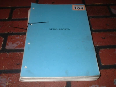 GENUINE HONDA VF750 SPORTS FACTORY & DEALERS WORKSHOP MANUAL.FREE U.K. POST. - Image 1 of 2