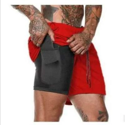 Man's Sports Training Running Bodybuilding Workout Fitness Shorts Gym Pants - Image 1 of 4